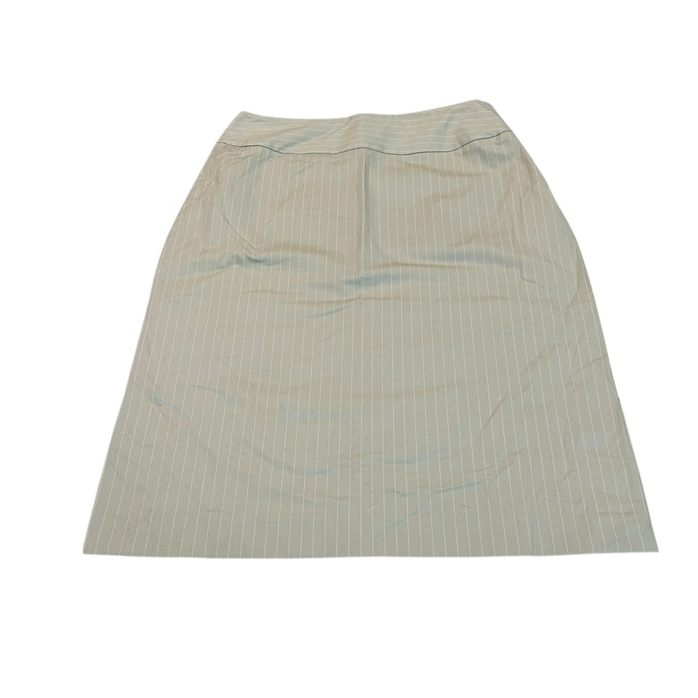 3/$15 KENAR beige pinstripe dress skirt nwt